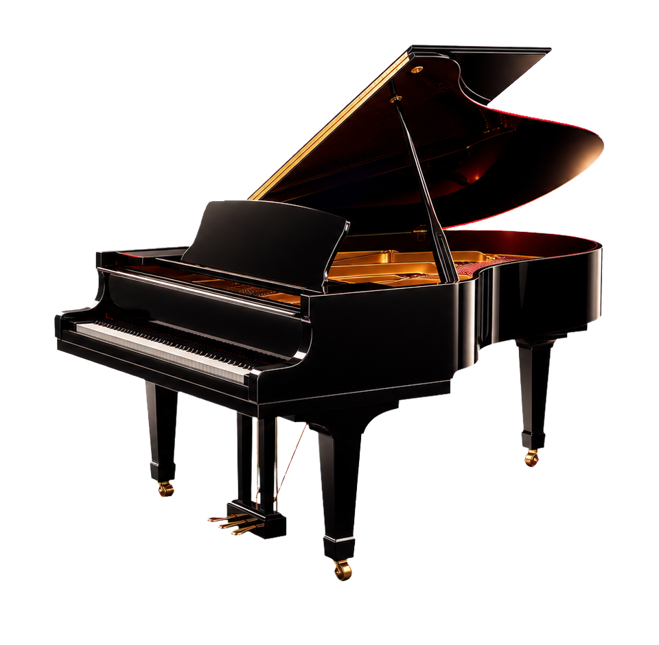 Grand piano representing live music evenings at CK Downtown